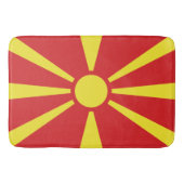 Vlag van Noord-Macedonië Badmat (Voorkant)