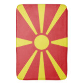 Vlag van Noord-Macedonië Badmat (Voorkant Verticaal)