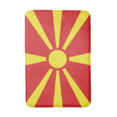 Vlag van Noord-Macedonië Badmat (Voorkant Verticaal)
