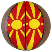 Vlag van Noord-Macedonië Basketbal (Verticaal)
