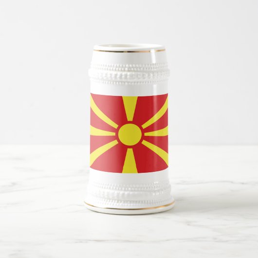 Vlag van Noord-Macedonië Bierpul (Center)