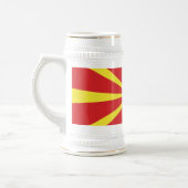 Vlag van Noord-Macedonië Bierpul (Links)