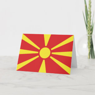 Vlag van Noord-Macedonië Kaart