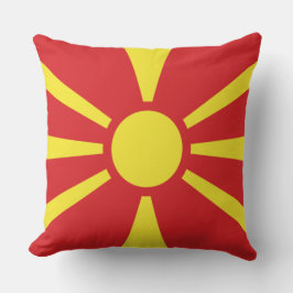 Vlag van Noord-Macedonië Kussen