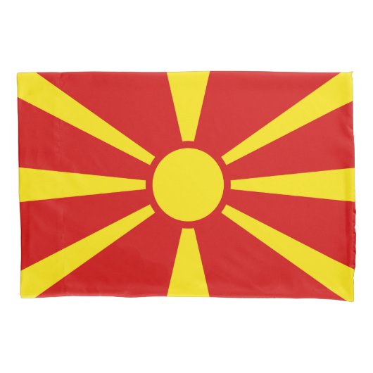 Vlag van Noord-Macedonië Kussensloop (Voorkant)
