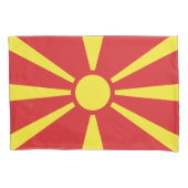 Vlag van Noord-Macedonië Kussensloop (Voorkant)