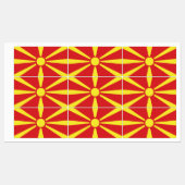 Vlag van Noord-Macedonië Labels (Vel)