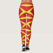Vlag van Noord-Macedonië Leggings (Achterkant)