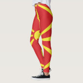 Vlag van Noord-Macedonië Leggings (Links)