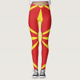 Vlag van Noord-Macedonië Leggings