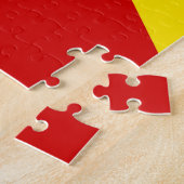 Vlag van Noord-Macedonië Legpuzzel (Zijkant)