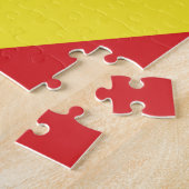 Vlag van Noord-Macedonië Legpuzzel (Zijkant)
