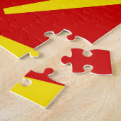 Vlag van Noord-Macedonië Legpuzzel (Zijkant)