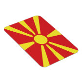 Vlag van Noord-Macedonië Magneet (Rechterzijde)
