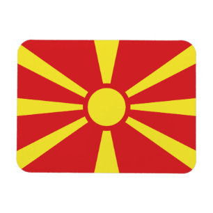Vlag van Noord-Macedonië Magneet