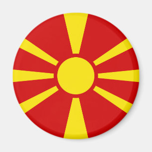 Vlag van Noord-Macedonië Magneet
