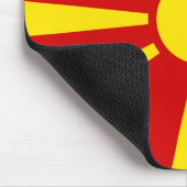 Vlag van Noord-Macedonië Muismat (Hoek)