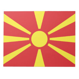 Vlag van Noord-Macedonië Notitieblok