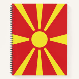 Vlag van Noord-Macedonië Notitieboek