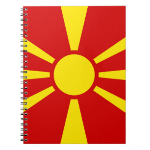 Vlag van Noord-Macedonië Notitieboek