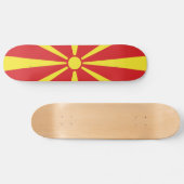 Vlag van Noord-Macedonië Persoonlijk Skateboard (Horizontaal)