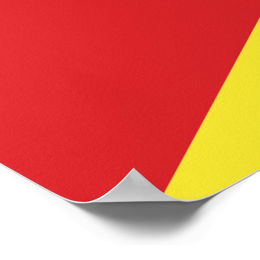 Vlag van Noord-Macedonië Poster (Hoek)