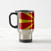 Vlag van Noord-Macedonië Reisbeker (Links)