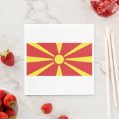 Vlag van Noord-Macedonië Servet (Insitu)