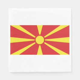 Vlag van Noord-Macedonië Servet