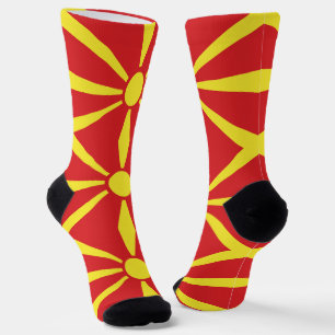 Vlag van Noord-Macedonië Sokken
