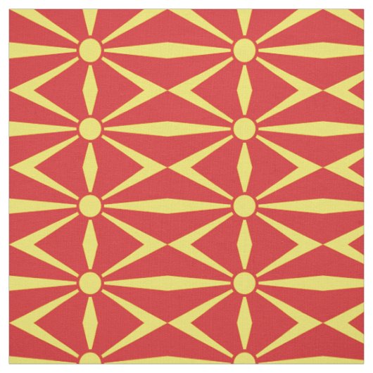 Vlag van Noord-Macedonië Stof (Swatch)