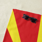 Vlag van Noord-Macedonië Strandlaken (In situ)