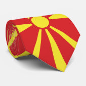 Vlag van Noord-Macedonië Stropdas (Opgerold)