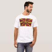 Vlag van Noord-Macedonië T-shirt (Voorkant volledig)