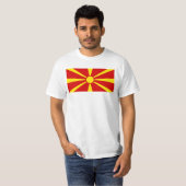 Vlag van Noord-Macedonië T-shirt (Voorkant volledig)