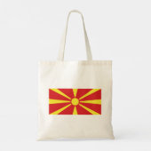 Vlag van Noord-Macedonië Tote Bag (Achterkant)