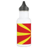 Vlag van Noord-Macedonië Waterfles (Links)