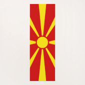 Vlag van Noord-Macedonië Yogamat (Achterkant)
