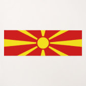 Vlag van Noord-Macedonië Yogamat (Voorkant (horizontaal))