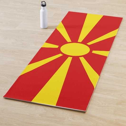 Vlag van Noord-Macedonië Yogamat (In situ)