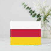 Vlag van Noord-Ossetië Briefkaart (Staand voorkant)