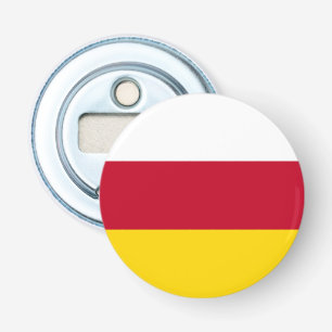 Vlag van Noord-Ossetië Button Flesopener