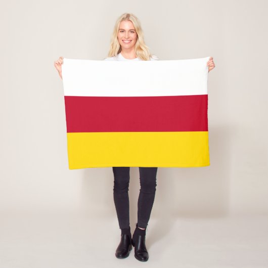 Vlag van Noord-Ossetië Fleece Deken (In situ)