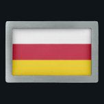 Vlag van Noord-Ossetië Gesp<br><div class="desc">Patriottische vlag van Noord-Ossetië Alania.</div>