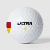Vlag van Noord-Ossetië Golfballen (Logo)