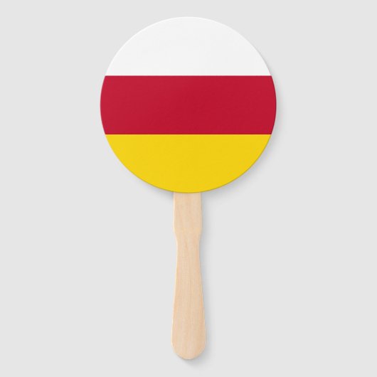 Vlag van Noord-Ossetië Handwaaier (Voorkant)