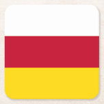 Vlag van Noord-Ossetië Kartonnen Onderzetters<br><div class="desc">Patriottische vlag van Noord-Ossetië Alania.</div>