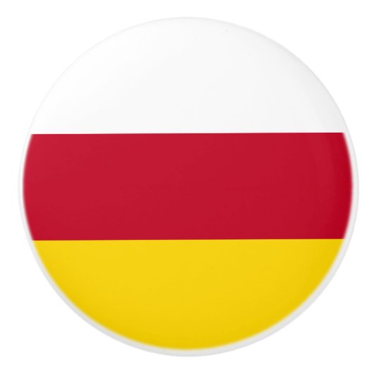 Vlag van Noord-Ossetië Keramische Knop (Voorkant)