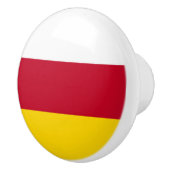 Vlag van Noord-Ossetië Keramische Knop (Rechts)