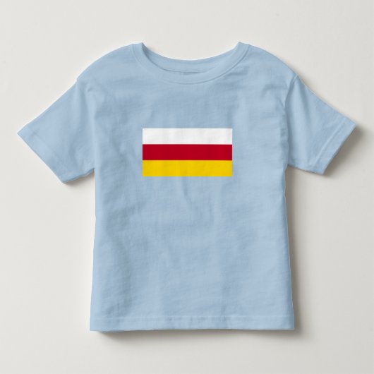 Vlag van Noord-Ossetië Kinder Shirts (Voorkant)